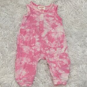 Cat & Jack Pink Tie-Dye Kids Romper